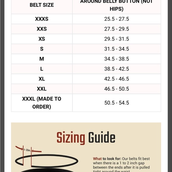 2POOD 4” weightlifting belt size XXS - Picture 3 of 3